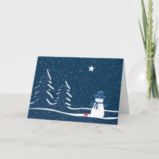 Schneemannsvigil Karte