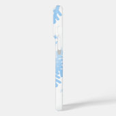 Schneemans & Schneeflocken Nahtloses Muster Case-Mate iPhone Hülle (Rückseite / Links)