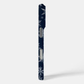 Schneemans & Schneeflocken Nahtloses Muster Case-Mate iPhone Hülle (Rückseite / Rechts)