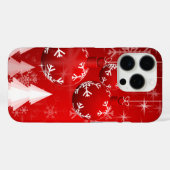 Schneemans & Schneeflocken Nahtloses Muster Case-Mate iPhone Hülle (Rückseite (Horizontal))