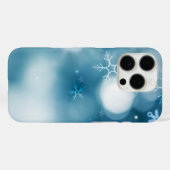 Schneemans & Schneeflocken Nahtloses Muster Case-Mate iPhone Hülle (Rückseite (Horizontal))