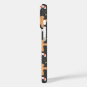 Schneemans & Schneeflocken Nahtloses Muster Case-Mate iPhone Hülle (Rückseite / Links)