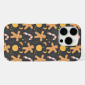 Schneemans & Schneeflocken Nahtloses Muster Case-Mate iPhone Hülle (Rückseite (Horizontal))