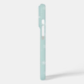Schneemans & Schneeflocken Nahtloses Muster Case-Mate iPhone Hülle (Rückseite / Links)