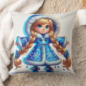 Schneemaschine in Blue Coat Kissen (Decke)