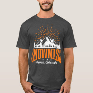 Schneemasse Aspen Colorado Skifahren Snowbo T-Shirt