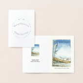 Schneemasse, Colorado Aquarellbild Folienkarte (Anzeige)