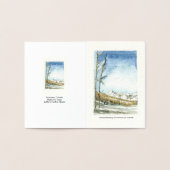 Schneemasse, Colorado Aquarellbild Folienkarte (Innenseite)