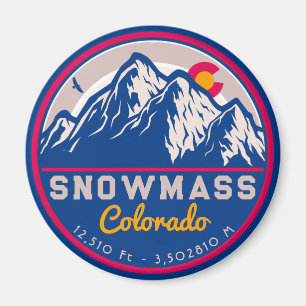 Schneemasse Colorado Aspen Felsberge Skifahren Magnet