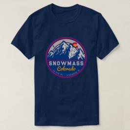 Schneemasse Colorado Aspen Felsberge Skifahren T-Shirt