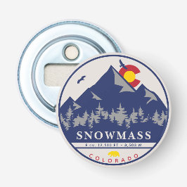Schneemasse Colorado Retro Sunset Ski Souvenirs Flaschenöffner