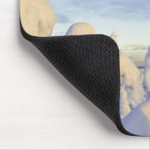 Schneemassen bei Sonnenuntergang im Pfahlfisch-Geb Mousepad (Ecke)