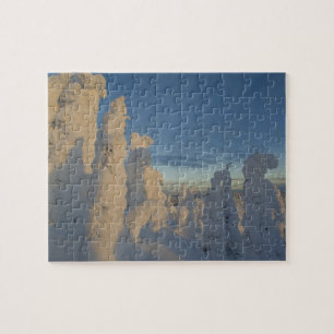 Schneemassen bei Sonnenuntergang im Whitefish Moun Puzzle