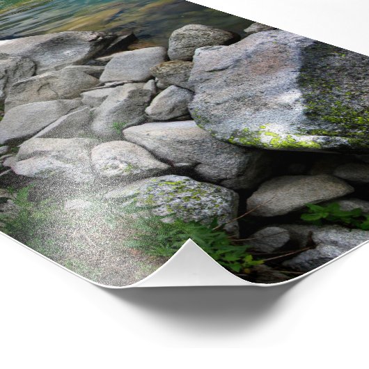 Schneemassen-See / Gipfel - Maroon Belles Fotodruck (Ecke)