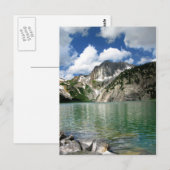 Schneemassen-See / Gipfel - Maroon Belles Postkarte (Vorne/Hinten)