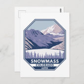 Schneemassen Skigebiet Winter Aspen Colorado Postkarte (Vorne/Hinten)