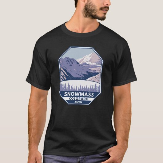Schneemassen Skigebiet Winter Aspen Colorado T-Shirt (Vorderseite)