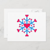 Schneematerial - Postkarte - Horizontal (Vorne/Hinten)