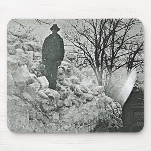 Schneemauspad Mousepad (Vorne)