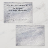 Schneemedizinische Zahnmedizin usw. Ernennung Terminkarte (Vorne/Hinten)