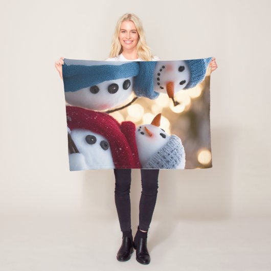 Schneemenschen blanken fleecedecke (Beispiel)