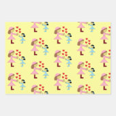 Schneemenschen, Weihnachtsbaum, Kinder & Liebe: Geschenkpapier Set (Vorderseite 3)