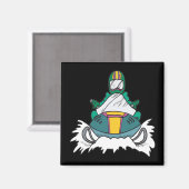 Schneemobil 3 magnet (Vorderseite/Rückseite)