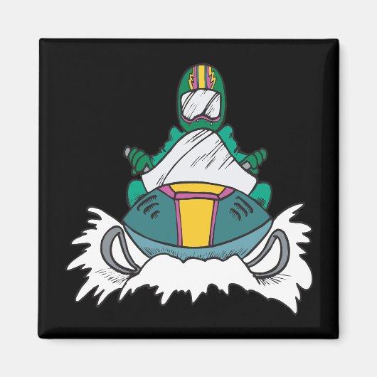 Schneemobil 3 magnet (Vorne)