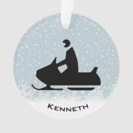 Schneemobil-Acrylschmuck Ornament