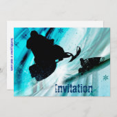 Schneemobil auf Icy Trails Einladung (Vorne/Hinten)