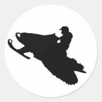 Schneemobil-Aufkleber