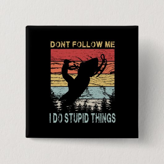 Schneemobil Button (Vorderseite)