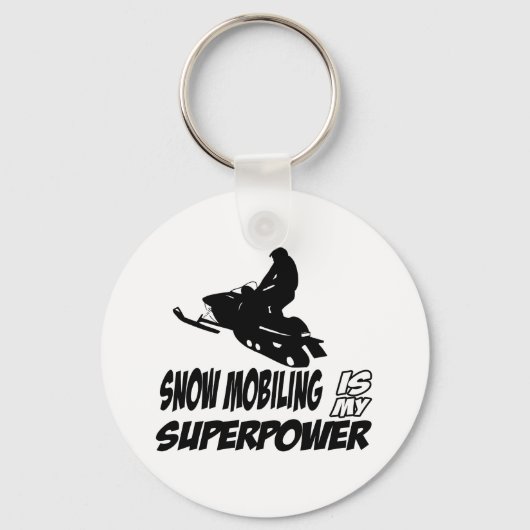 Schneemobil-Designs Schlüsselanhänger (Vorderseite)