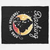 Schneemobil - durch den Schnee stürzen Fleecedecke (Vorderseite (Horizontal))