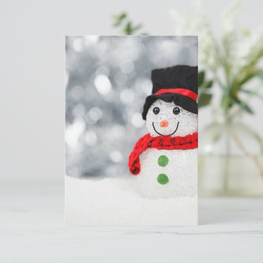 Schneemobil Einladung (Stehend Vorderseite)