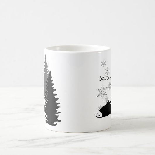Schneemobil - es schneit kaffeetasse (Mittel)