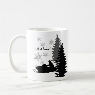 Schneemobil - es schneit kaffeetasse