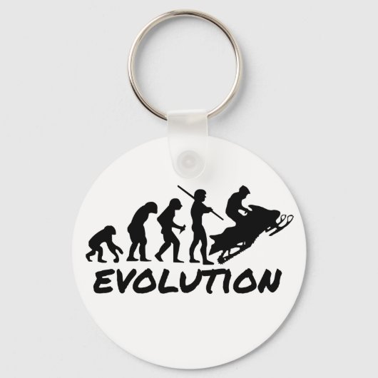 Schneemobil-Evolution Schlüsselanhänger (Vorderseite)