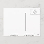 Schneemobil Feiertagspostkarte (Rückseite)