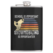 Schneemobil Flachmann (Vorderseite)