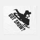 Schneemobil Fleecedecke (Vorderseite (Horizontal))