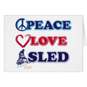 Schneemobil/Frieden, Liebe, Schlitten