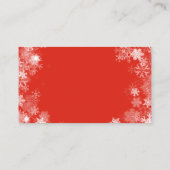 Schneemobil für kleine Unternehmen  Visitenkarte (Rückseite)