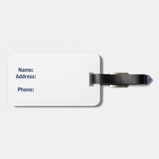 Schneemobil-Gepäckmarke Colorado Gepäckanhänger (Rückseite horizontal)