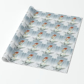 Schneemobil Geschenkpapier (Ungerollt)