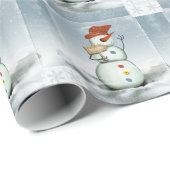 Schneemobil Geschenkpapier (Rolleneckpunkt)