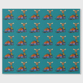 Schneemobil Geschenkpapier (Flach)