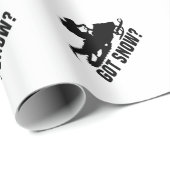 Schneemobil Geschenkpapier (Rolleneckpunkt)