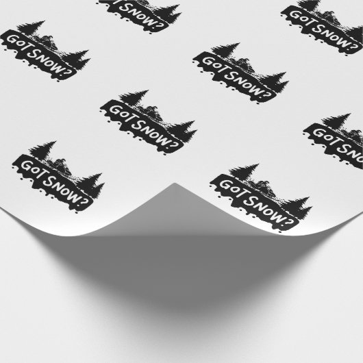 Schneemobil - Got Schnee Geschenkpapier (Ecke)