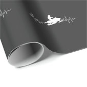 Schneemobil Heartbeat Wintersportmotor Schlitten Geschenkpapier (Rolleneckpunkt)